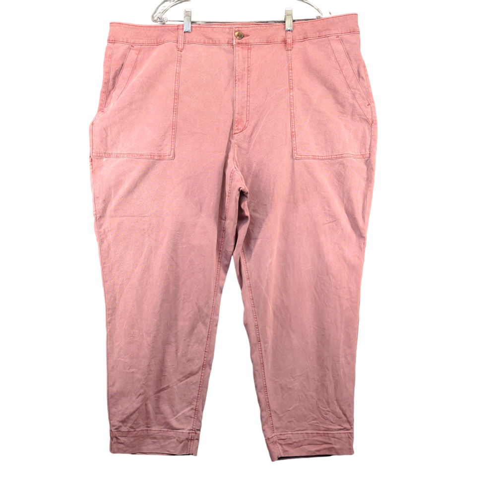 Old Navy Women's Denim Jeans Pink 24 Pocket Cotton Blend Belt Loops